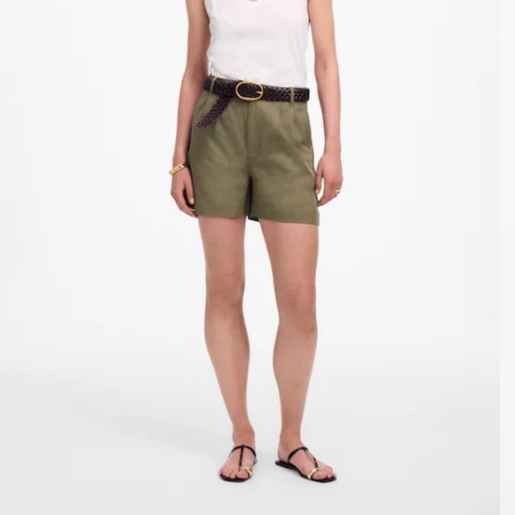 Madewell Drapey Twill Pleated Women's Shorts size 6 - Picture 4 of 4